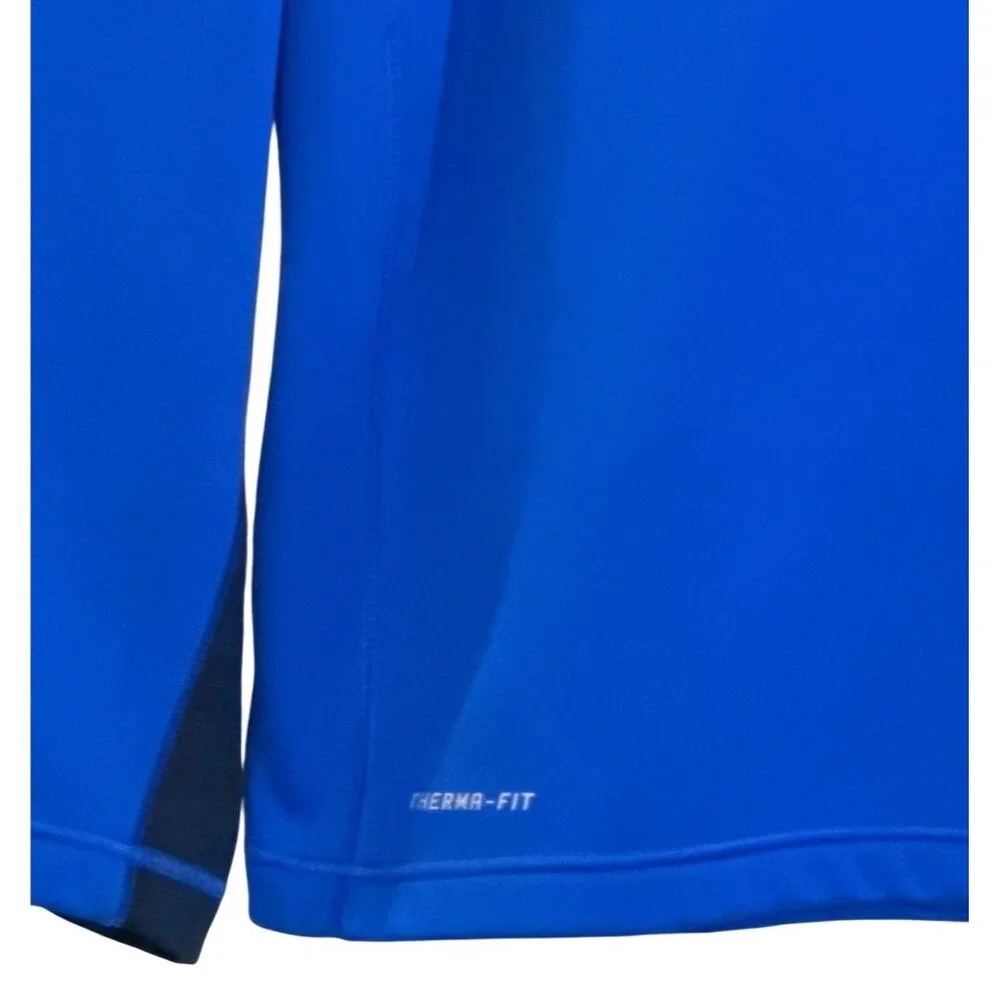 Nike Therma-Fit Royal Blue Fleece Track Jacket 1/4 Zip Golf Active Size Large